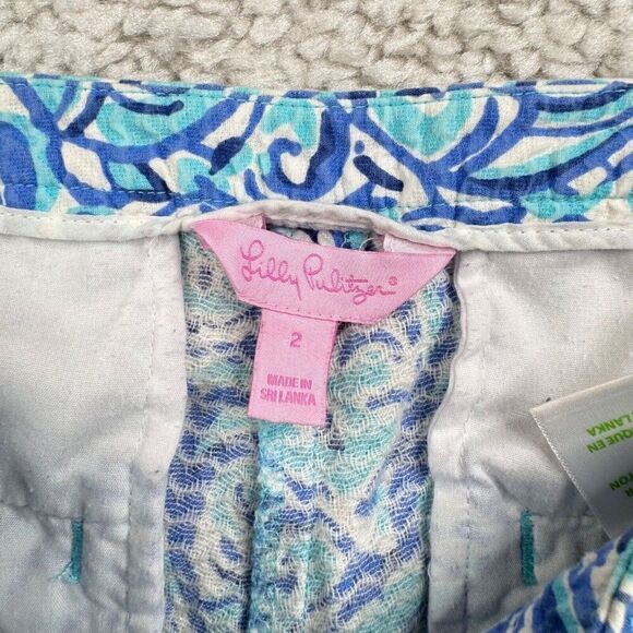 Lilly Pulitzer Adie Short Chasing Tail Blue - Picture 4 of 11